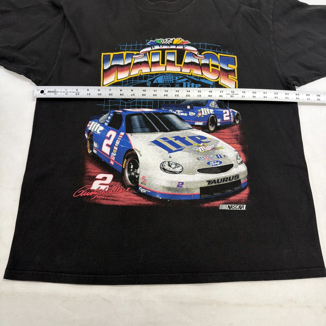 Vintage Rusty Wallace Racing T-Shirt Size XL NASCAR