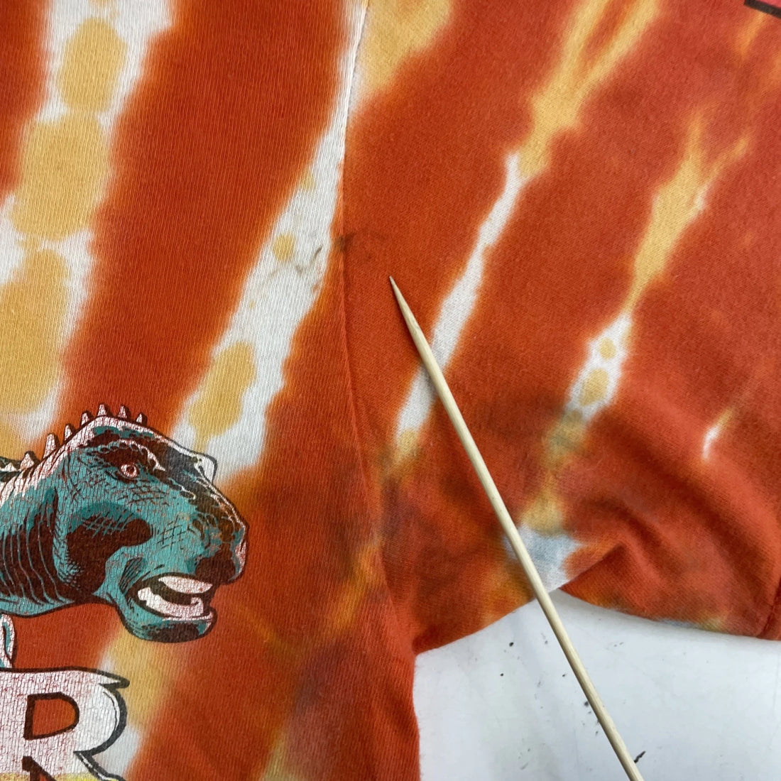 Vintage Dinosaur Disney Tie Dye T-Shirt Size Small