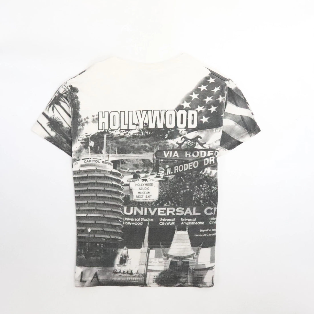 Vintage Hollywood T-Shirt Medium All Over Print
