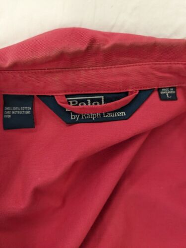 Vintage Polo Ralph Lauren Harrington Jacket Size Large Pink