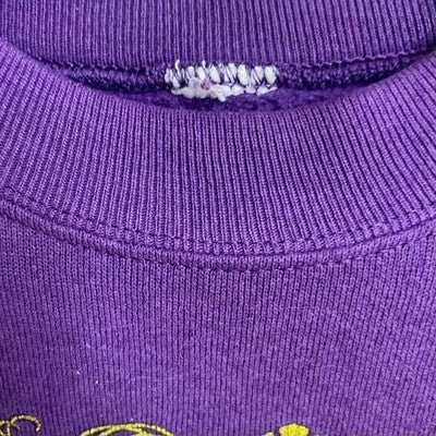 Vintage Fergus Falls Minnesota Crewneck Sweatshirt Size Large Purple