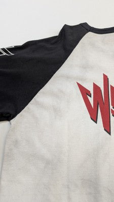 Vintage Weezer American Rock Cinder Block Raglan T-Shirt Size Large Band 2001
