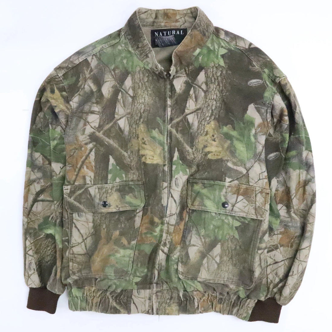 Vintage Natural Habitat Realtree Camo Bomber Jacket Size 2XL