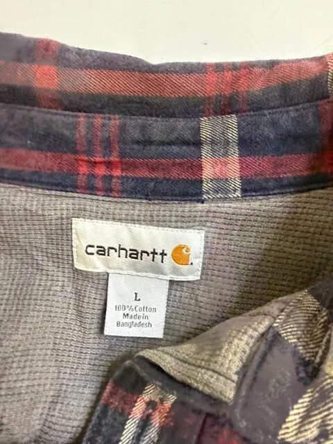 Carhartt Button Up Shirt Size Large Plaid