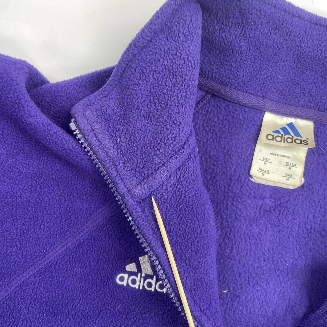 Western Mustangs Adidas 1/4 Zip Fleece Jacket Size Medium NCAA
