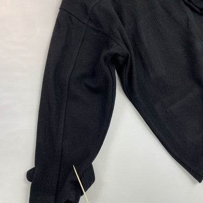 Vintage Roots Canada Wool Coat Jacket Size Large Black