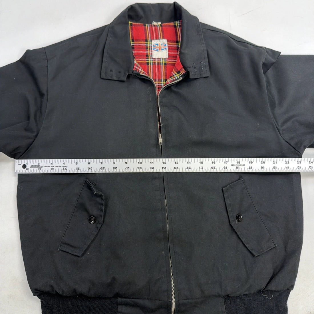 Vintage Bomber Jacket Size Medium Plaid Lined