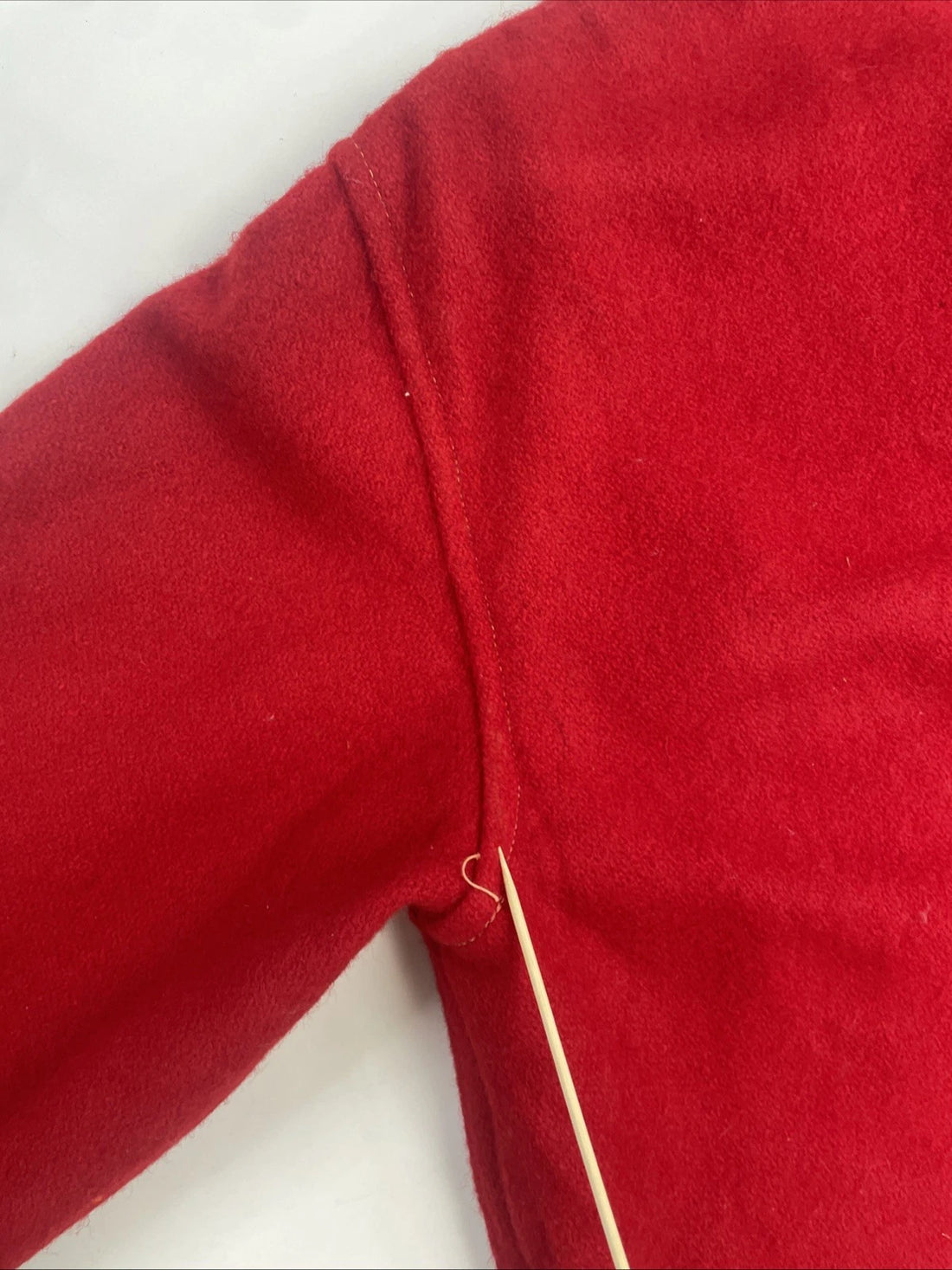 Vintage Johnson Woolen MIlls Wool Jacket Size Large Red