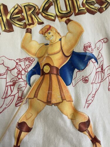 Vintage Hercules Disney T-Shirt Size Small Movie Promo 90s