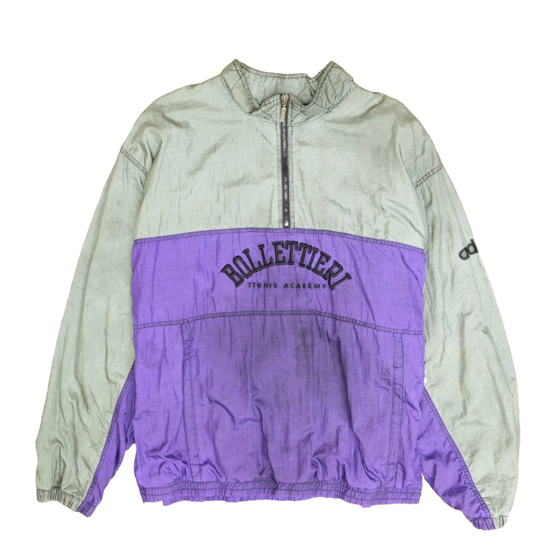Vintage Adidas Bollettieri Anorak Windbreaker Jacket Size XL Purple Tennis