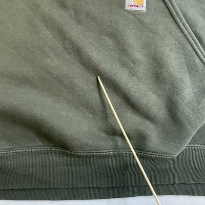 Carhartt Sweatshirt Hoodie Size Large Green