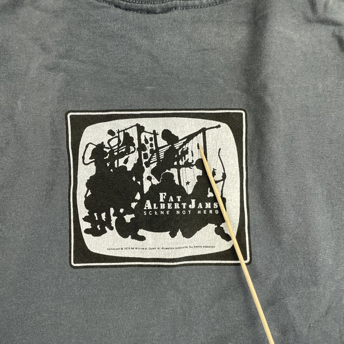 Vintage Fat Albert The Junkyard Gang T-Shirt Size Large Y2K