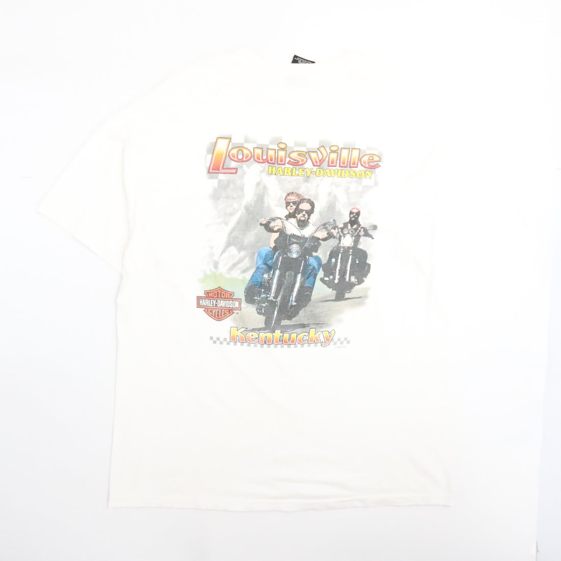 Vintage Harley Davidson Motorcycles Louisville Pocket T-Shirt Size XL White