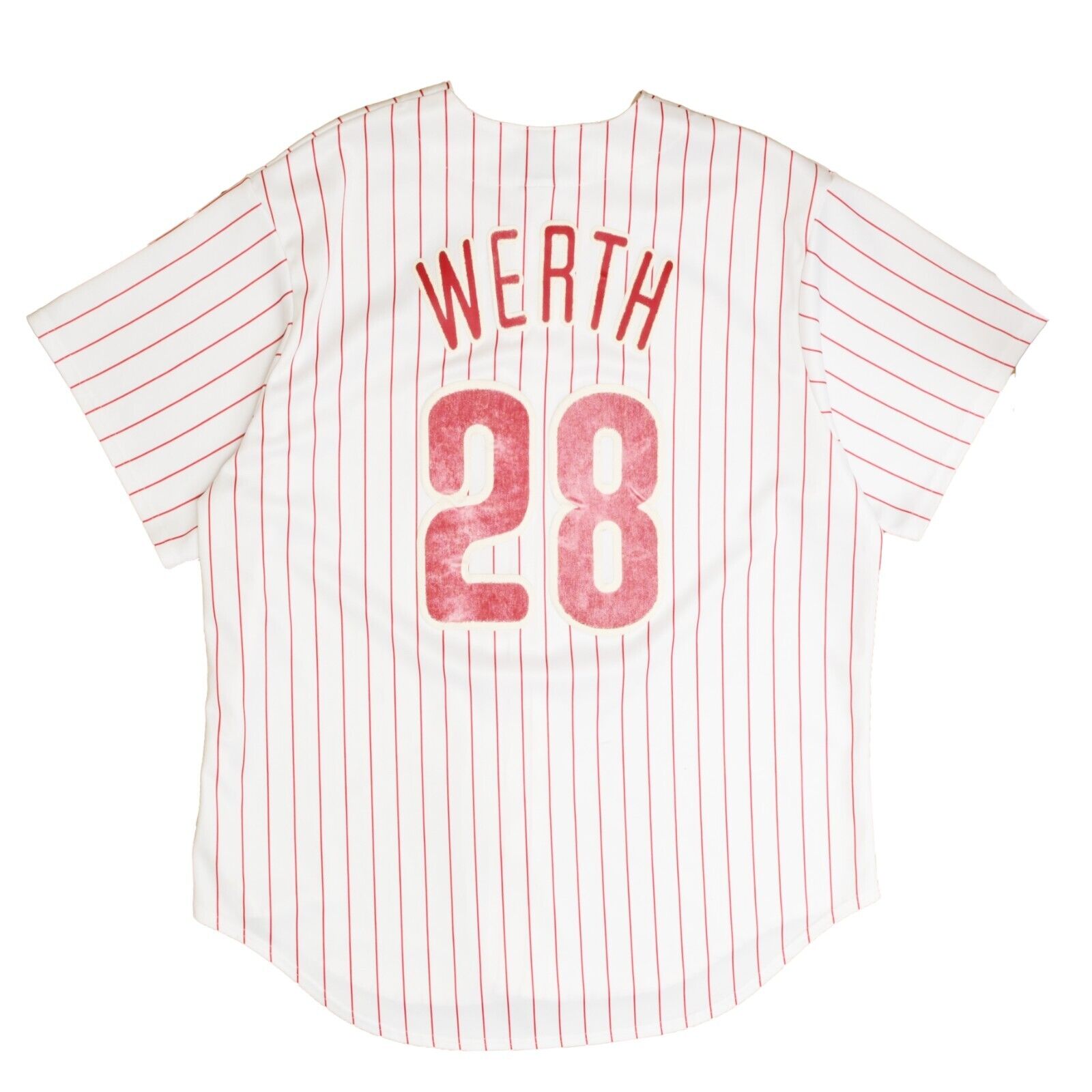 Vintage Philadelphia Phillies Jayson Werth Majestic Pinstripe Jersey 2 Throwback Vault