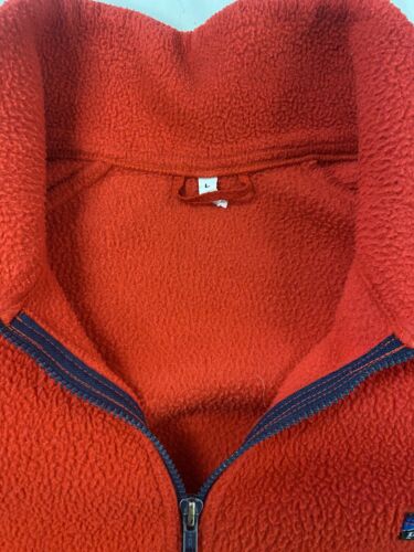 Vintage Patagonia Fleece Jacket Size Large Red Full Zip