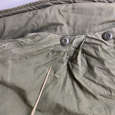 Vintage Military Army Field Combat Coat Jacket Size Green