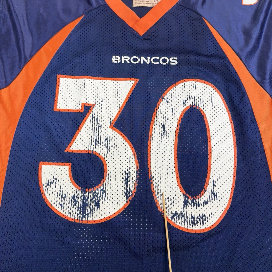 Vintage Denver Broncos Terrell Davis Starter Jersey Size 48 NFL