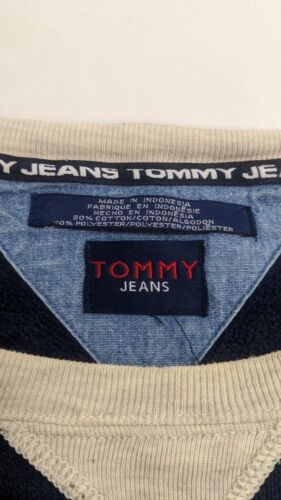 Vintage Tommy Hilfiger Jeans Sweatshirt Crewneck Size XL Blue 1999 90s