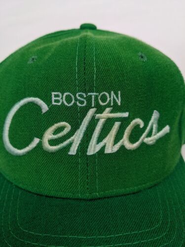 Boston Celtics Sports Specialties Script Wool Snapback Hat Cap OSFA 90s NBA VTG
