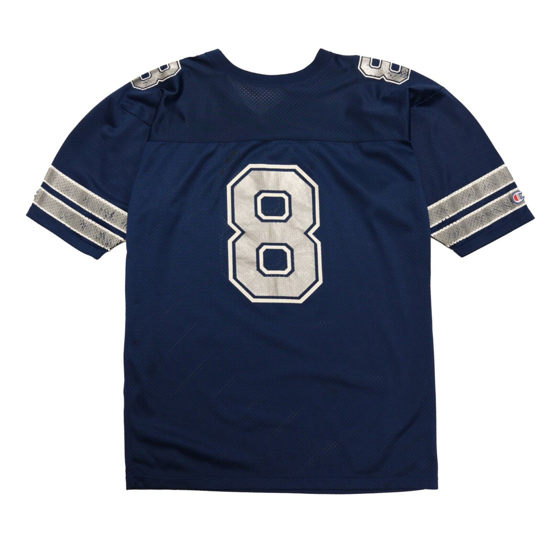 Vintage Dallas Cowboys Troy Aikman Champion Football Jersey Size 44 Blue 90s NFL