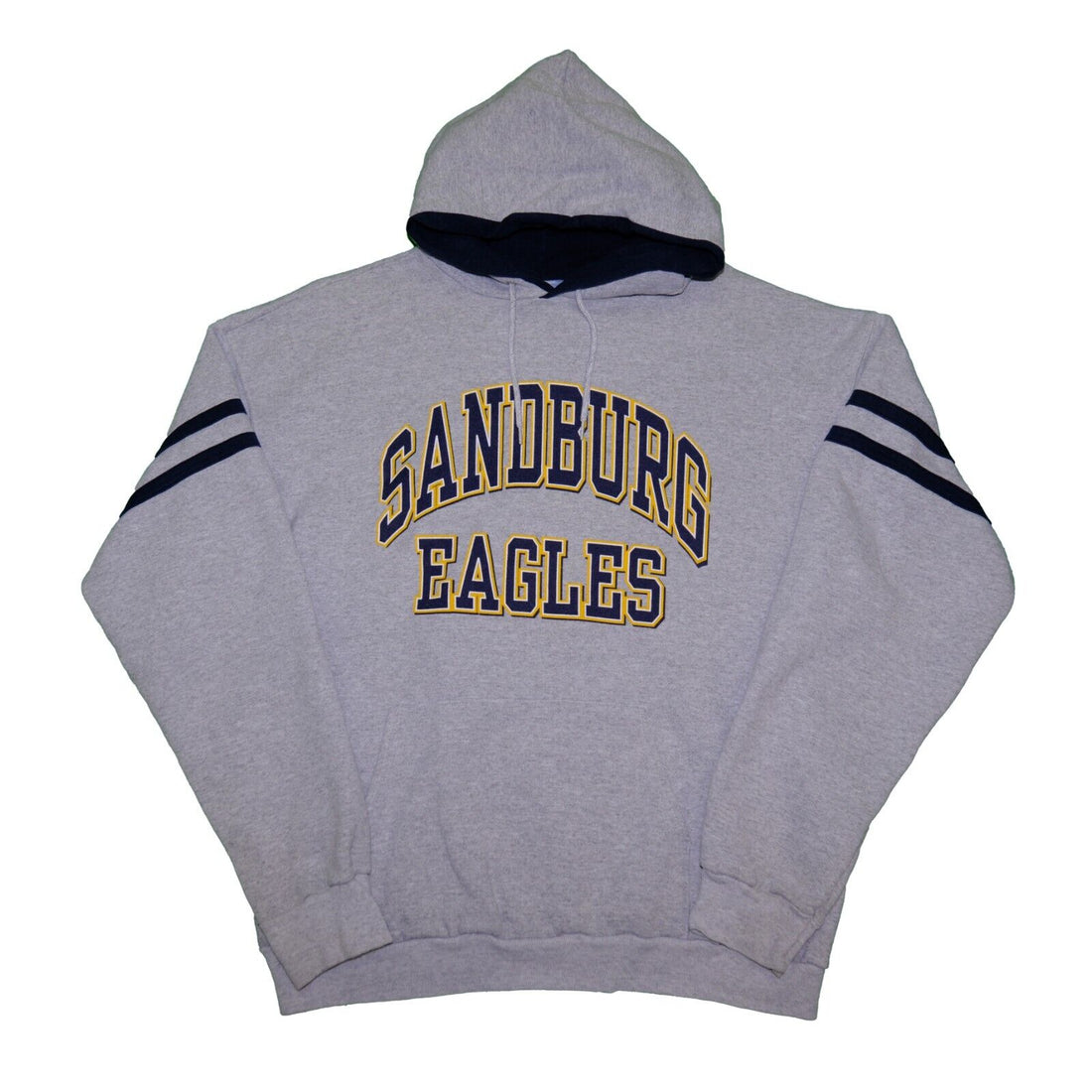 Vintage Sandburg Eagles Sweatshirt Hoodie Size XL Gray Pullover