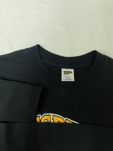 Vintage Pittsburgh Steelers Helmet T-Shirt Size XL Black 80s 90s