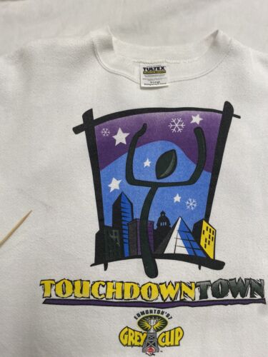 Vintage Touchdown Town Grey Cup Sweatshirt Crewneck Size XL 1997 90s CFL