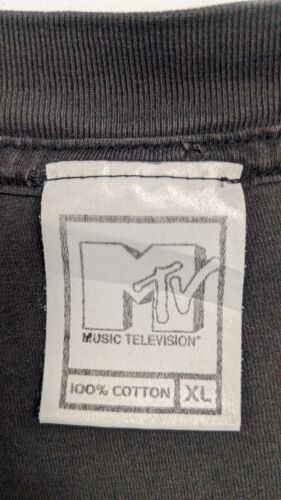 Vintage MTV Unplugged Guitar T-Shirt Size XL Black 90s 1995