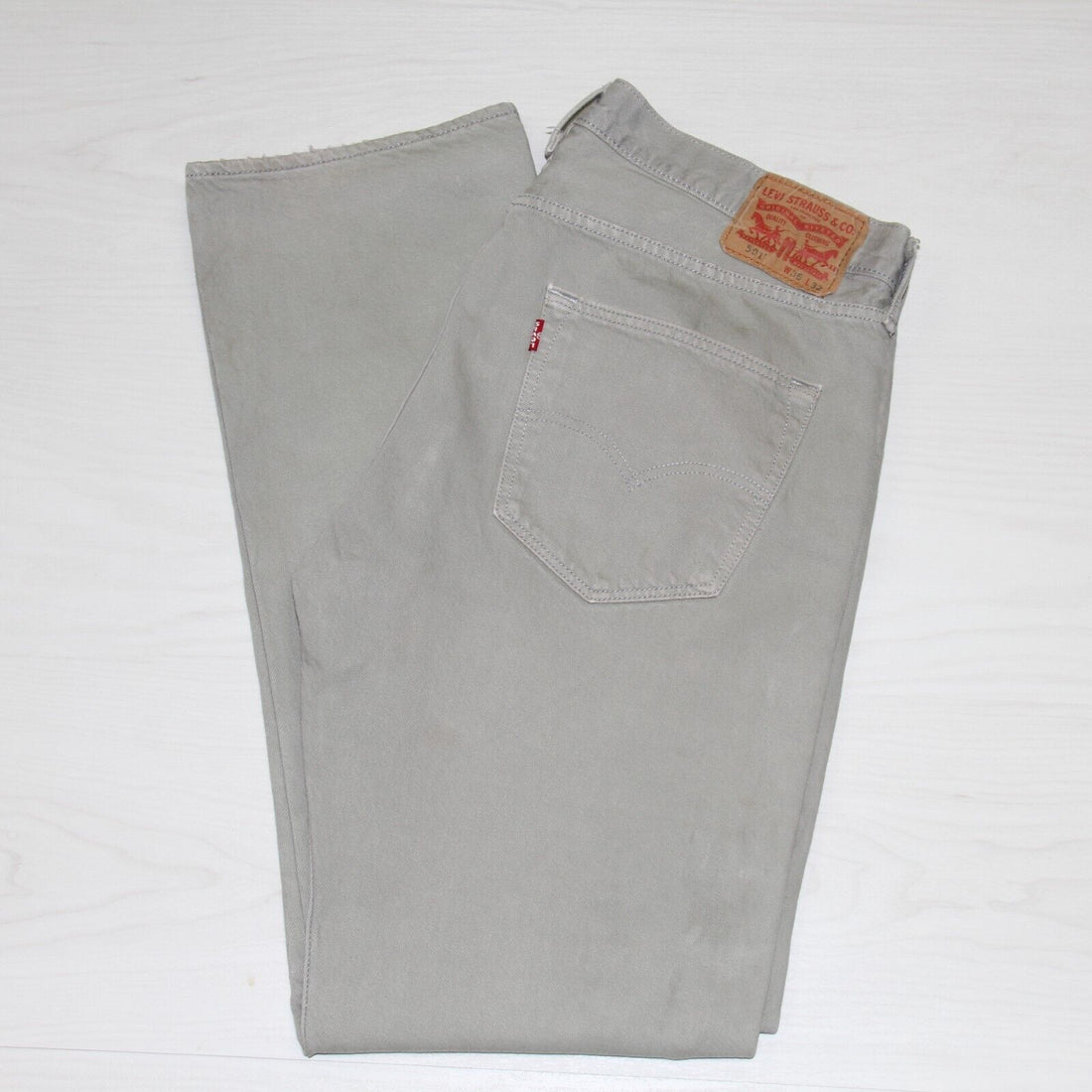 Vintage Levi Strauss & Co 501 XX Denim Jeans Size 36 X 32 Pistachio Button Fly