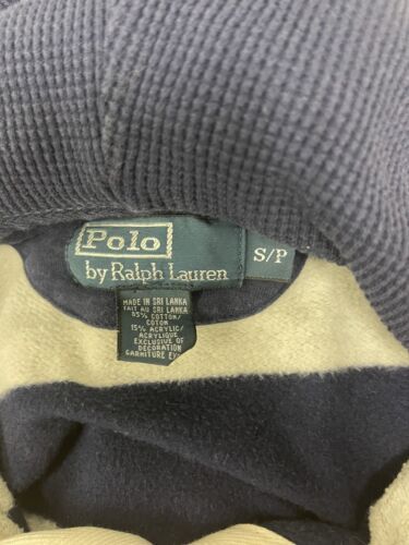 Vintage Polo Ralph Lauren Sweatshirt Hoodie Size Small Striped