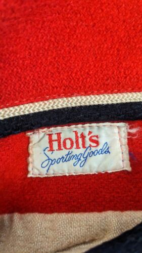 Vintage Band 1956 Holts Sporting Goods Reversible Wool Varsity Jacket Size 38