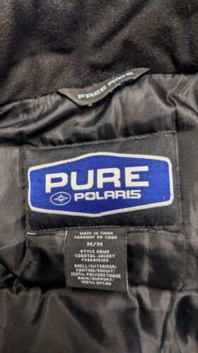 Vintage Pure Polaris Coastal Snowmobile Jacket Medium Racing Insulated 90s
