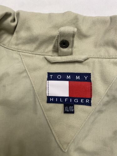 Vintage Tommy Hilfiger Field Coat Jacket Size XL Beige