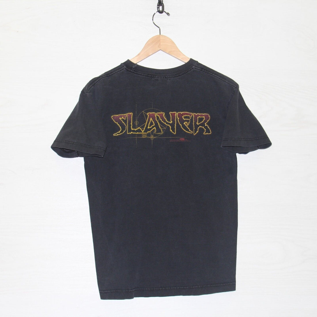 Vintage Slayer Artimonde T-Shirt Size Medium Black Rock Band Tee 2004