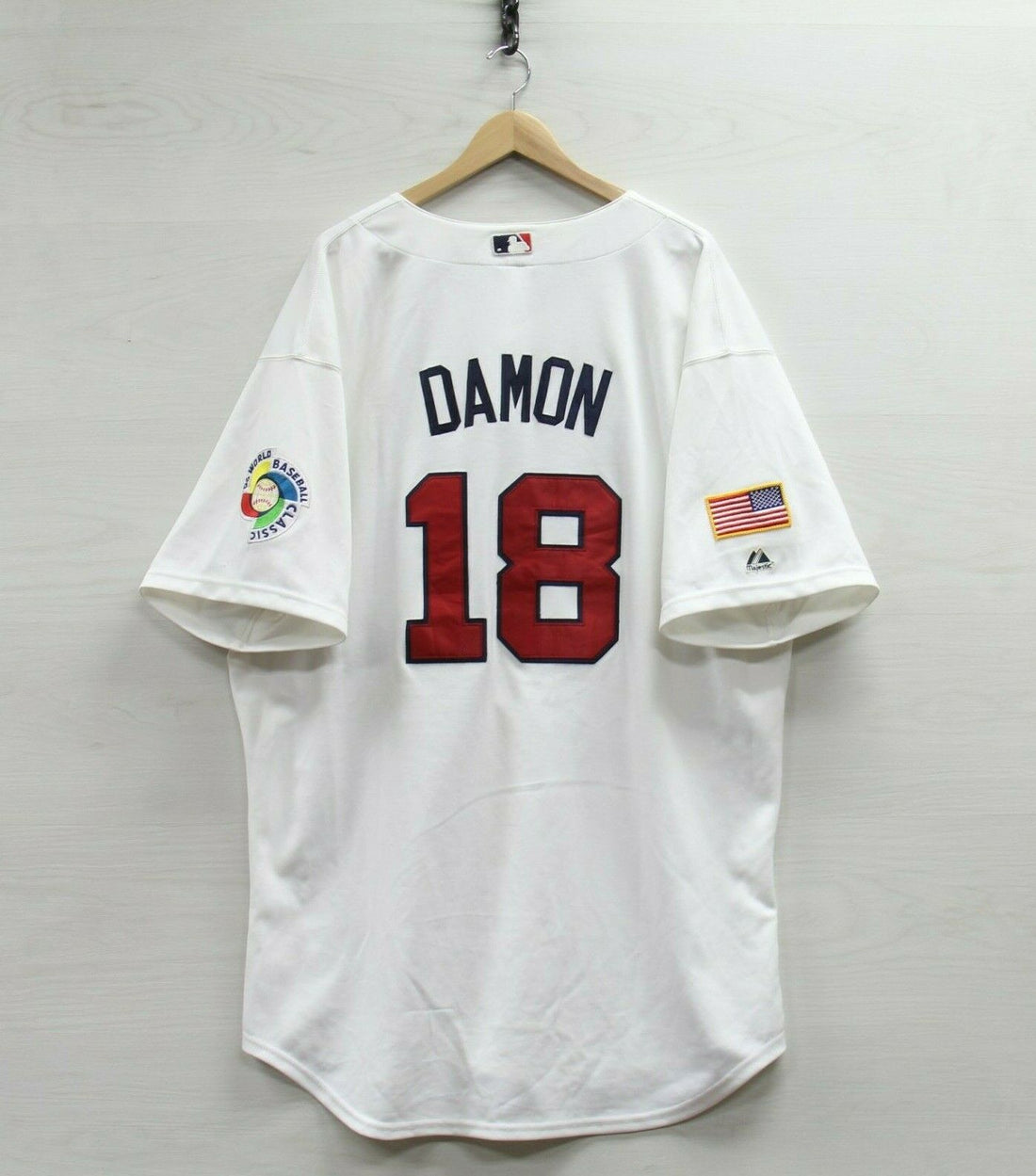 Team USA Johnny Damon Majestic Jersey 3XL 2006 MLB World Baseball Clas –  Throwback Vault