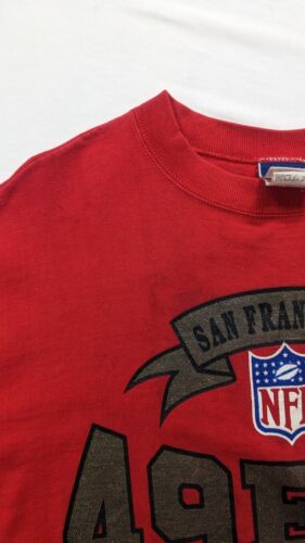 Vintage San Francisco 49ers T-Shirt Size XL Red 1994 90s NFL