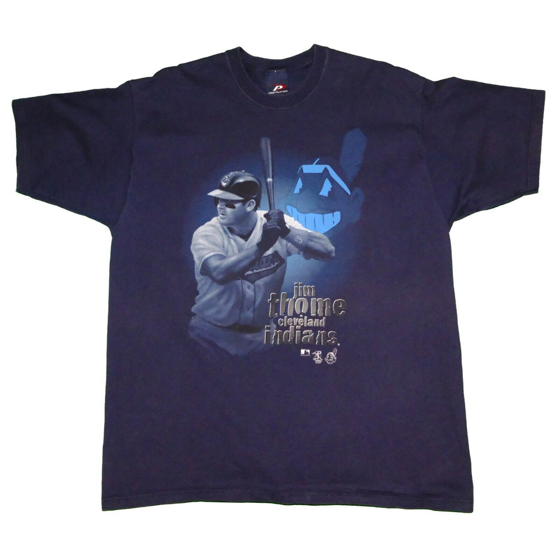 Vintage Cleveland Indians Jim Thome T-Shirt Size XL 1999 90s MLB