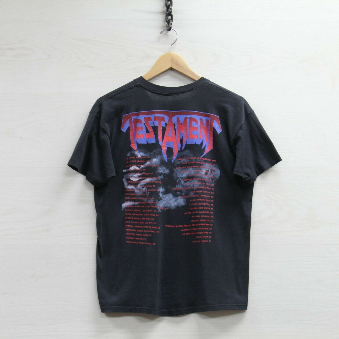 Vintage Testament Malpractice Tour Brockum T-Shirt Sz Medium 1990 90s Band Tee