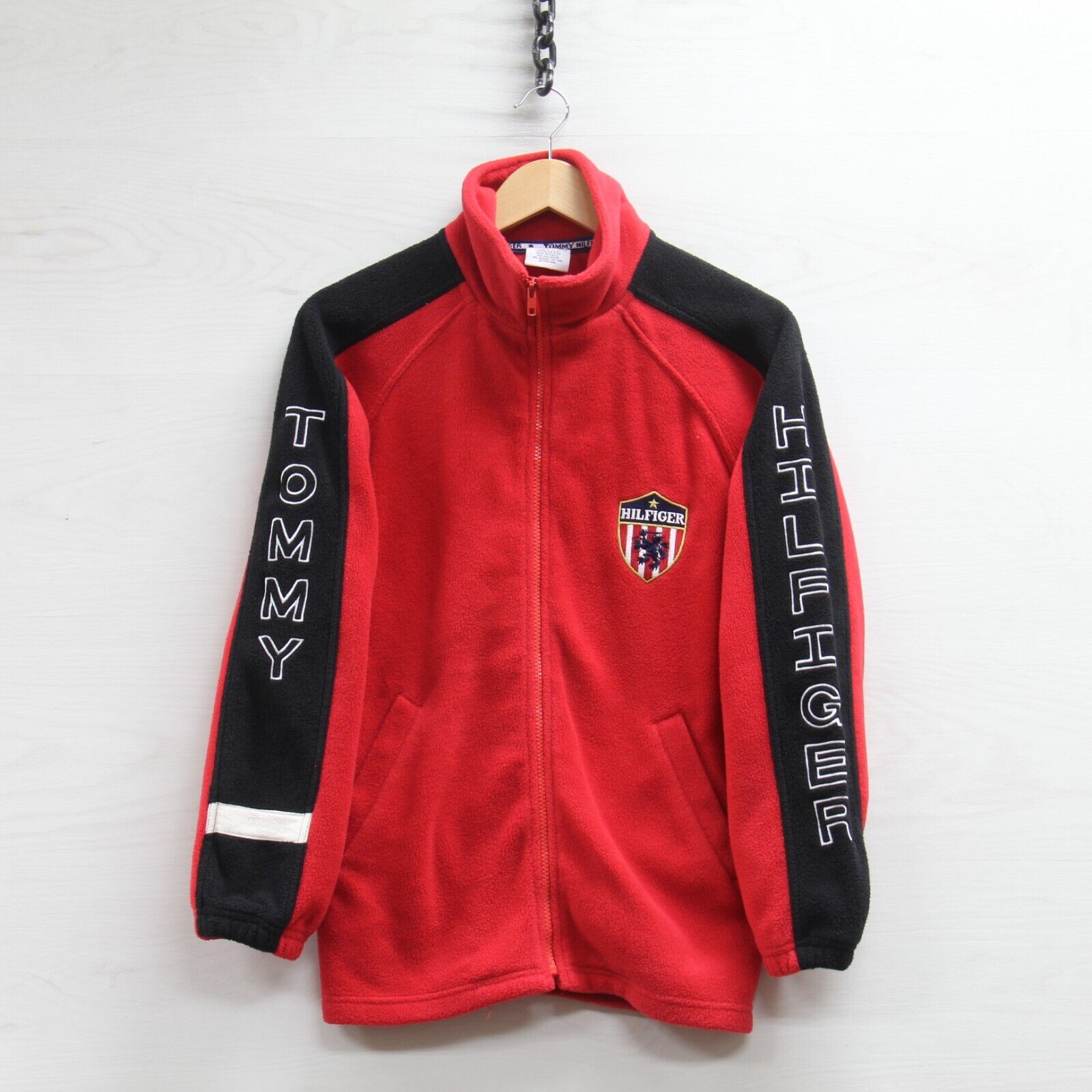 Vintage tommy hilfiger fleece 2024 jacket