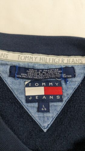 Vintage Tommy Hilfiger Tommy Jeans Sweatshirt Crewneck Size Large Blue –  Throwback Vault