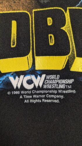 Vintage Goldberg WCW Jersey T-Shirt Size XL Black Wrestling 90s 1997