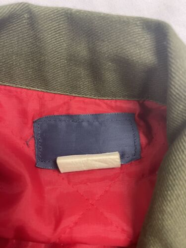Vintage Military Eisenhower Ike Jacket Size 48 Long Green Quilt Lined