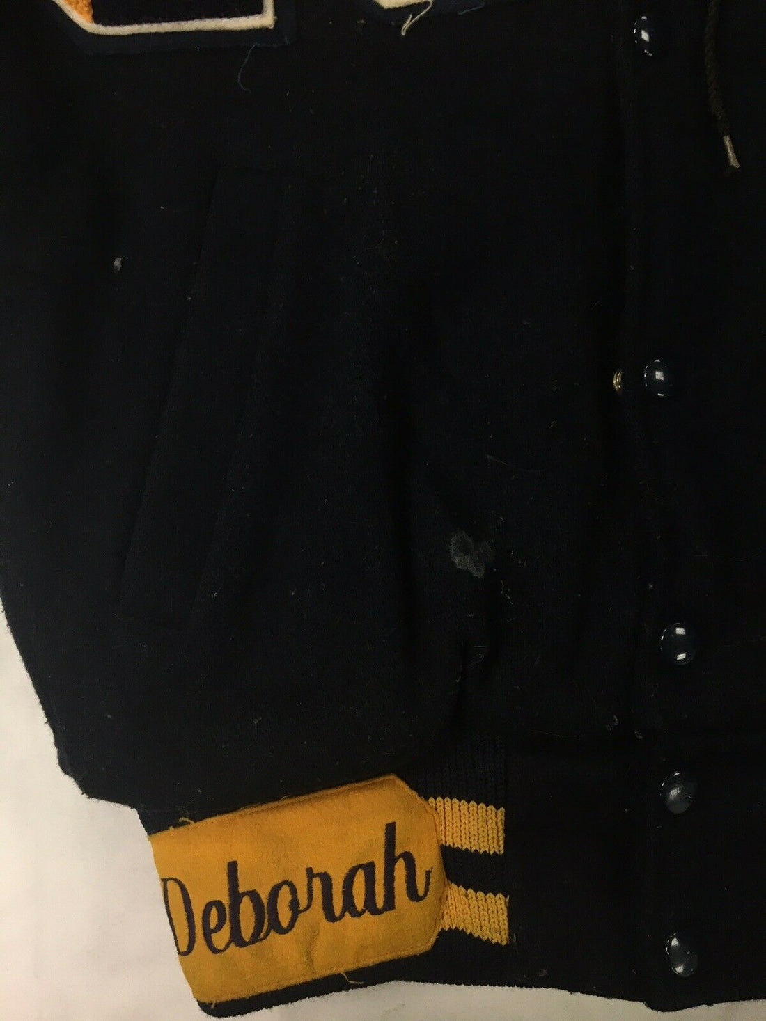 Vintage Ridgeville Marching Band Wool Varsity Bomber Jacket Medium Zipper Hood
