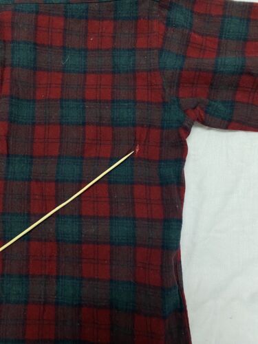 Vintage Pendleton Wool Field Button Up Shirt Size Medium Red Plaid