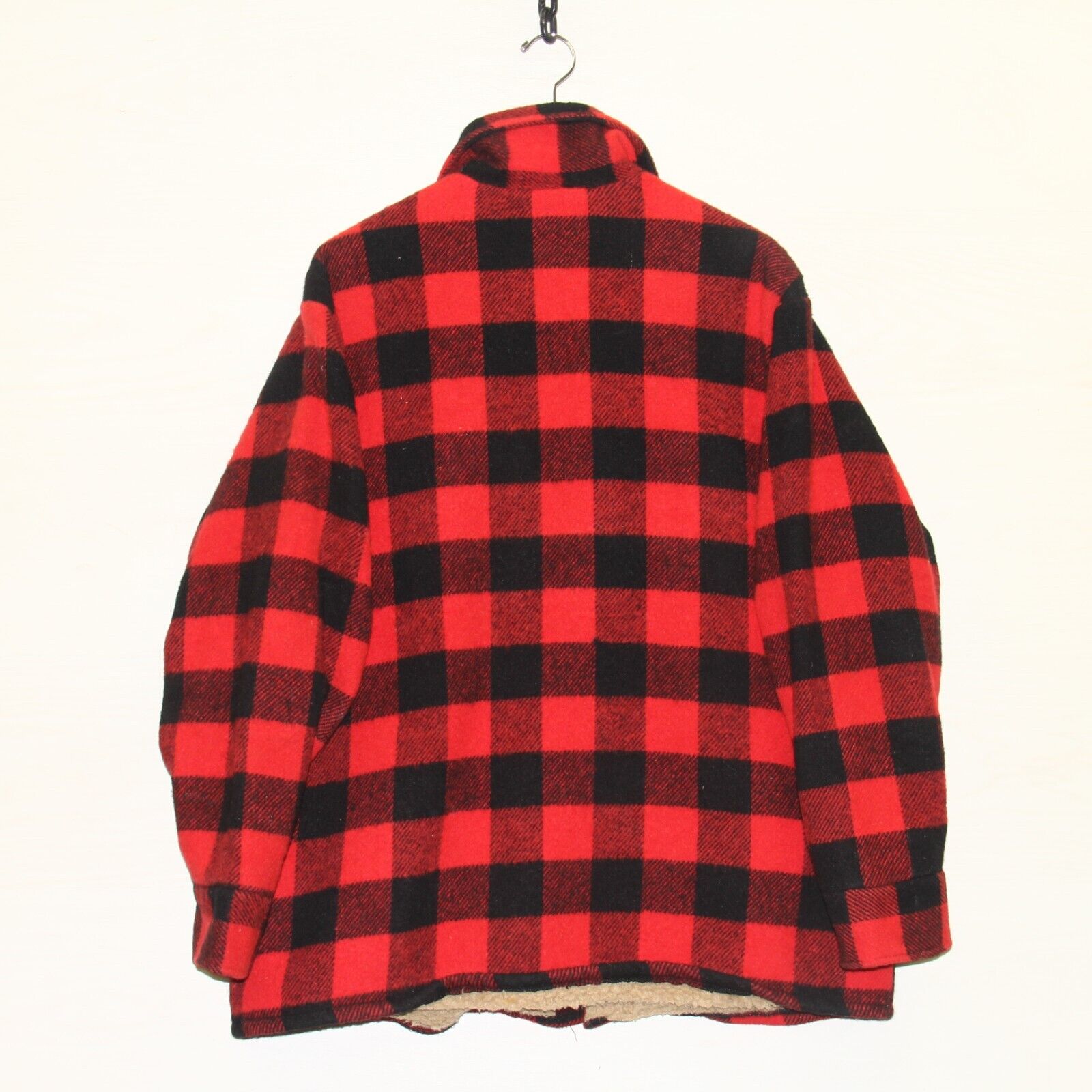Vintage Chemise Regent Wool Flannel Jacket Size XL Red Made