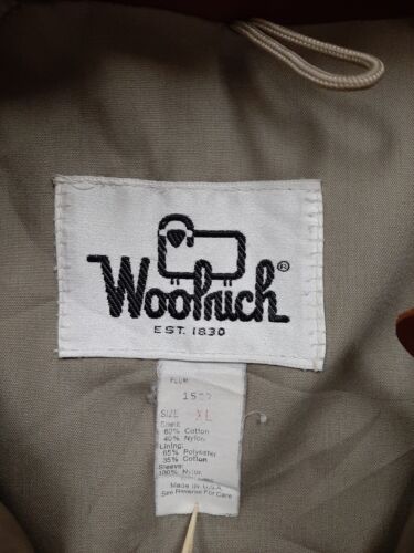 Vintage Woolrich Field Coat Light Jacket Size XL Plum