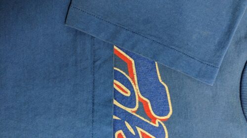 Vintage Tokyo Stussy Script T-Shirt Size Medium Blue 90s Streetwear