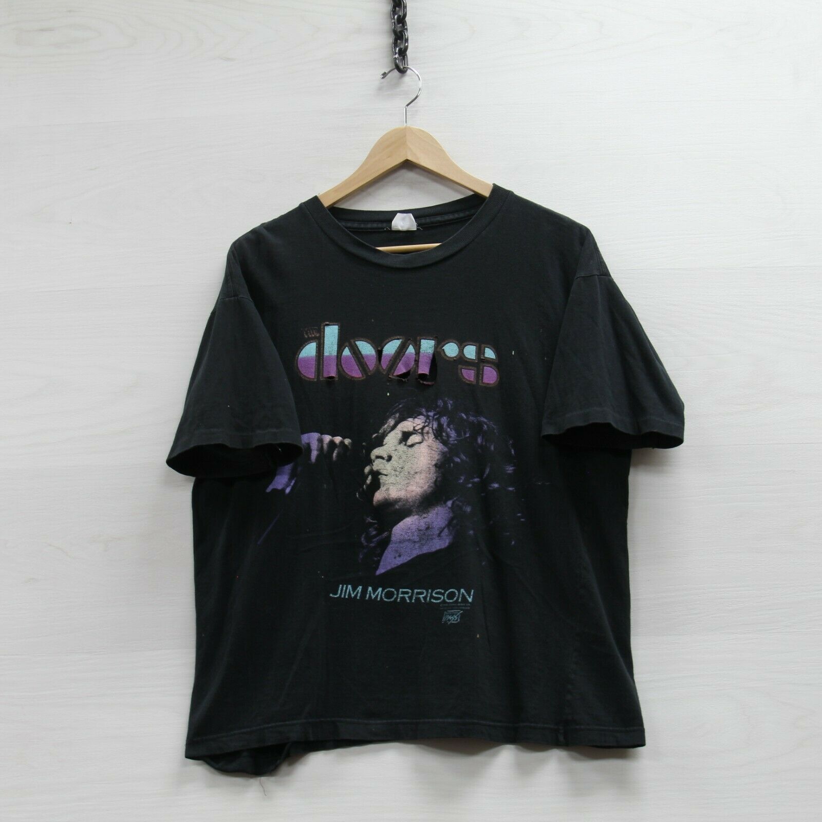 Vintage The Doors Jim Morrison Dance on Fire Winterland T-Shirt Small 1990  90s