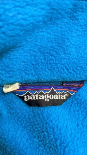 Vintage Patagonia Fleece Jacket Size Medium Blue Full Zip