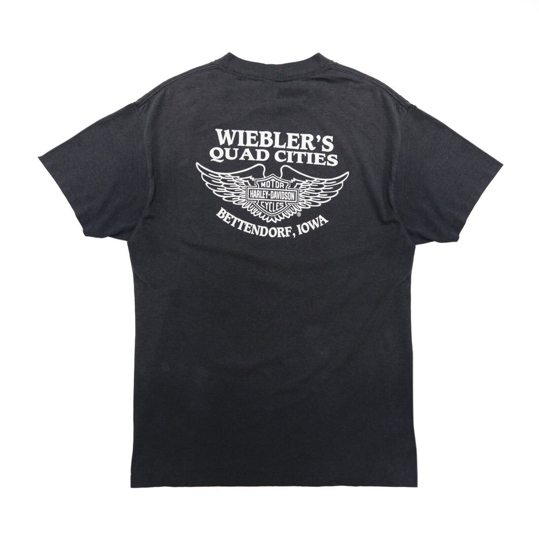 Vintage Harley Davidson Motorcycles Springer Softail 3D Emblem T-Shirt XL 1991